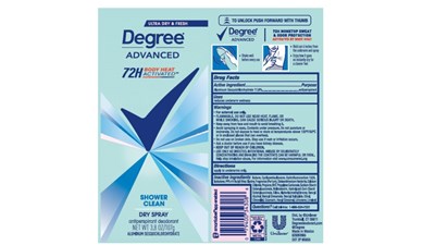 Degree Shower Clean Dry Spray (Degree Shower Clean Dry Spray)